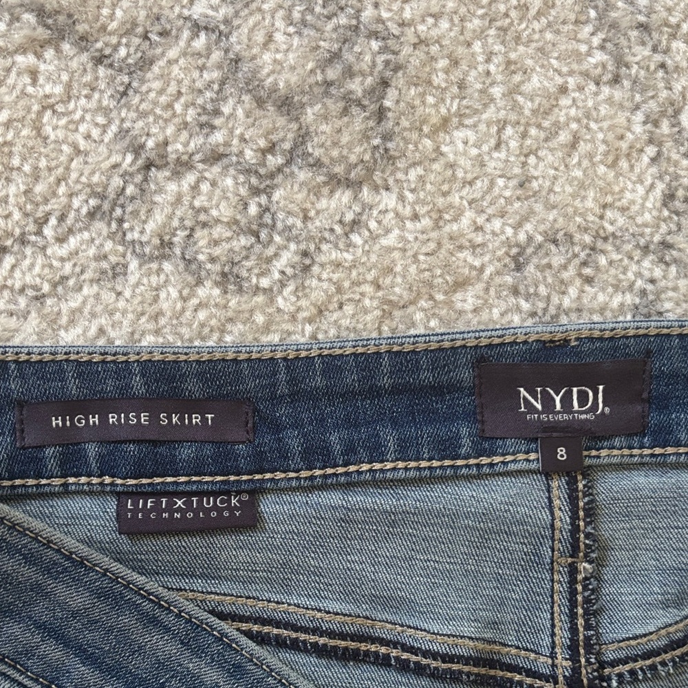 NYDJ Denim Midi Skirt Size 8 - Picture 2 of 9